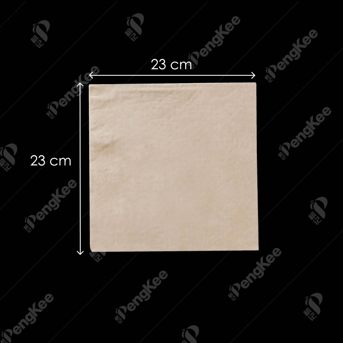 PEARLY COCKTAIL NAPKIN 2 PLY (BROWN) (100'S X 50PKT)