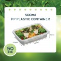 PLASTIC CONTAINER (RECTANGULAR) (+-50'S X 5PKT/CTN) cbware