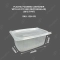 PLASTIC FOAMING CONTAINER WITH LID RT-1000 PLASTIC FOAMING CONTAINER WITH LID RT-1000