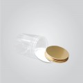 HQ302RSJ ROUND SCREW JAR W/PRESSURE SEAL & GOLD SCREW CAP  (70'S/BAG)