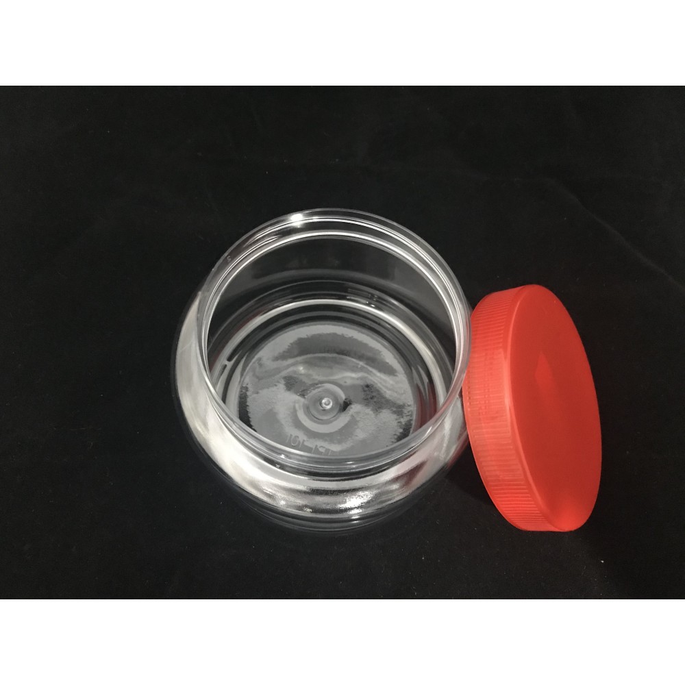 TP101 PLASTIC JAR C/W SCREW CAP (RED) (PC)