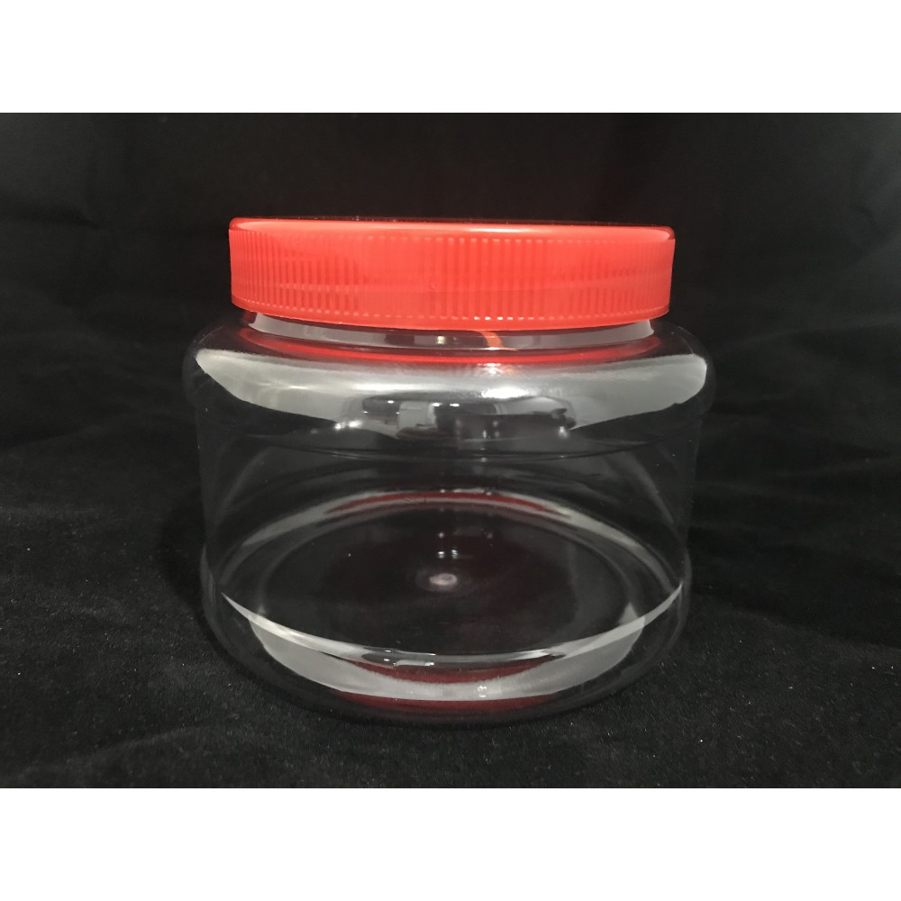 TP101 PLASTIC JAR C/W SCREW CAP (RED) (PC)