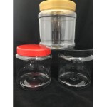 TP102 PLASTIC JAR C/W SCREW CAP (BLACK) (9PCS)
