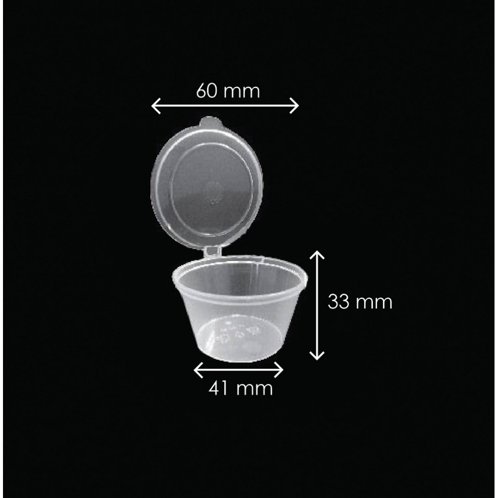 SC50 PLASTIC CONTAINER WITH H/LID (100'S)