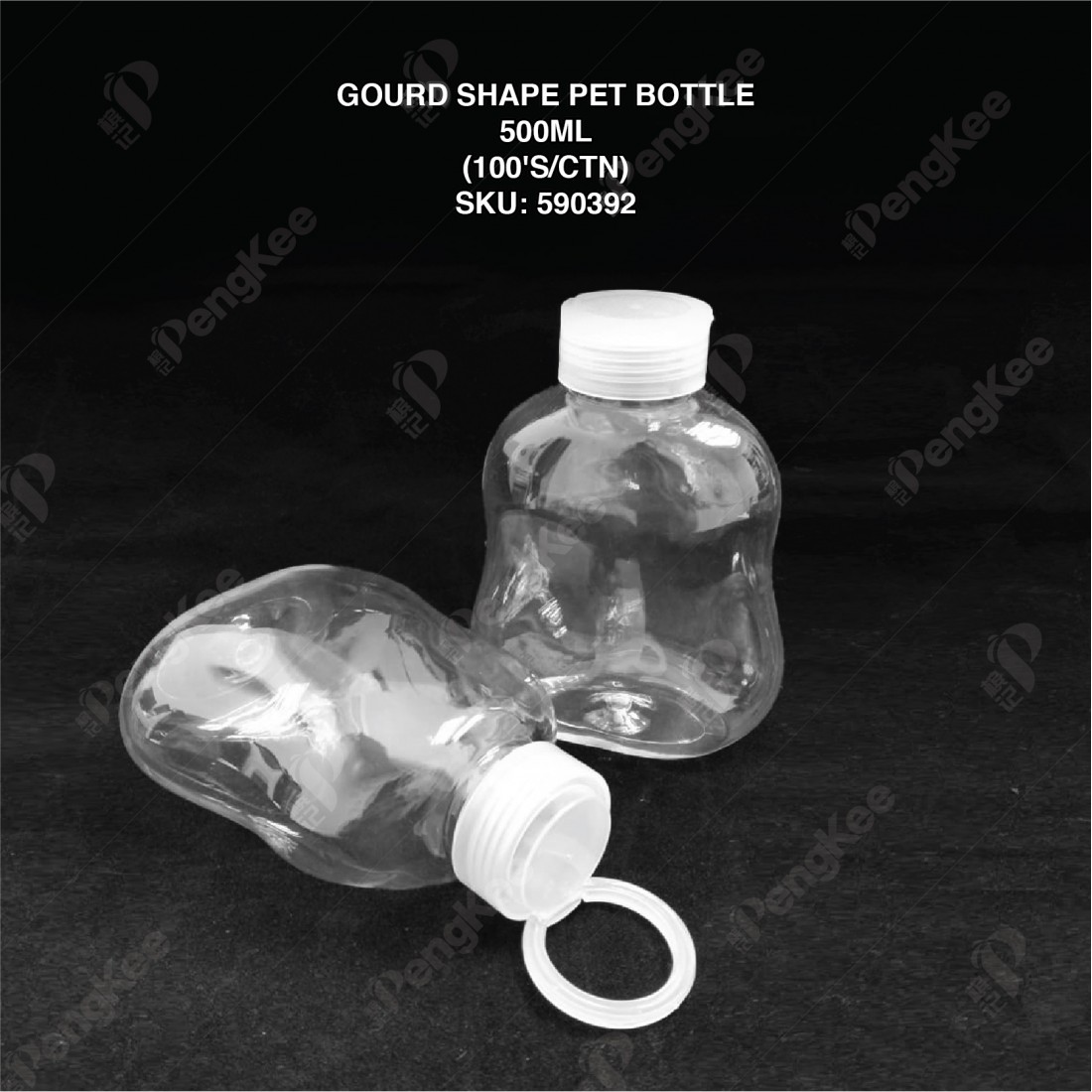 Gourd Shape PET Bottle 500ml(cm)(100'S/CTN)