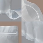 FROSTED STAND UP ZIP LOCK BAG 13CM X 20CM + 4CM (CM)(100'S/PKT)