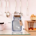 BOTTLE SHAPE SEAL ZIPPER STORAGE CLEAR PLASTIC BAG (WOODEN CAP DESIGN) 12*17.5+7CM (50'S)