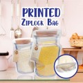 BOTTLE SHAPE SEAL ZIPPER STORAGE CLEAR PLASTIC BAG(RED CAP DESIGN) 11*15.5+6CM  (50'S)