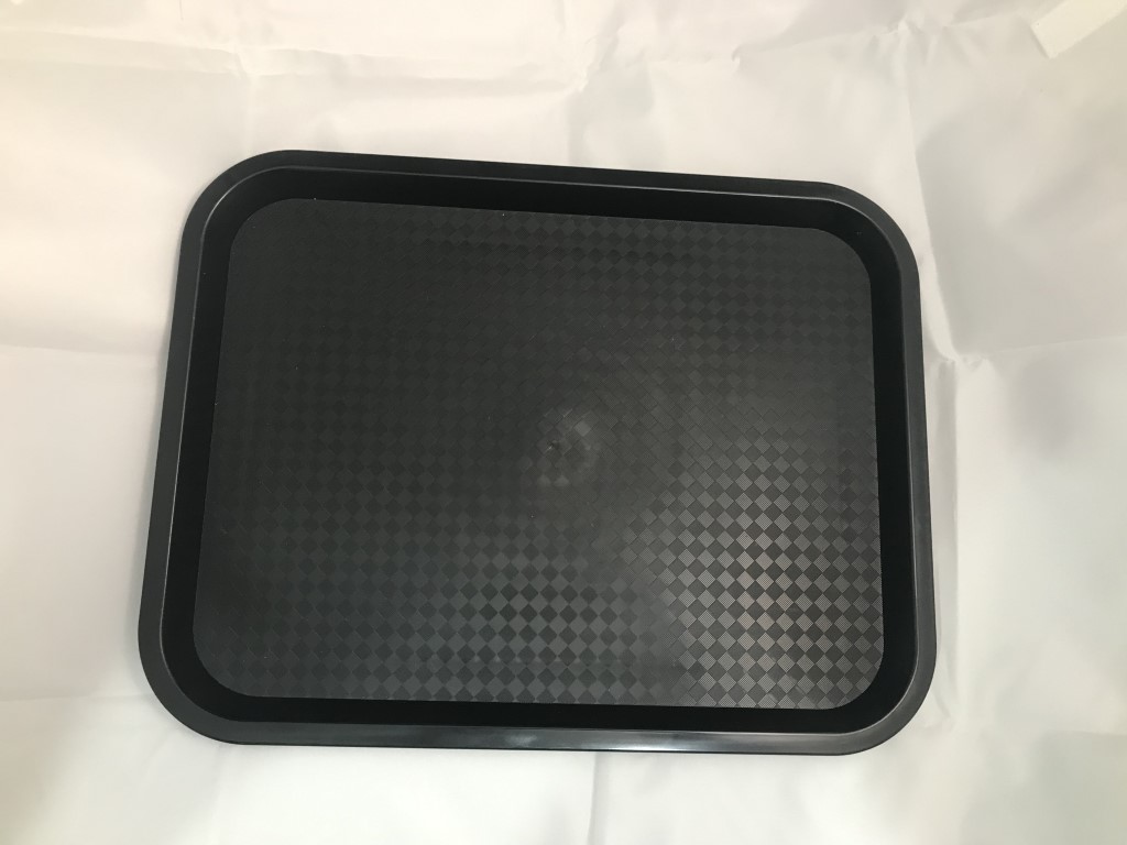 PP PLASTIC SERVING TRAY (BLACK) 50'S