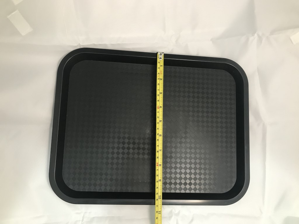 PP PLASTIC SERVING TRAY (BLACK) 50'S