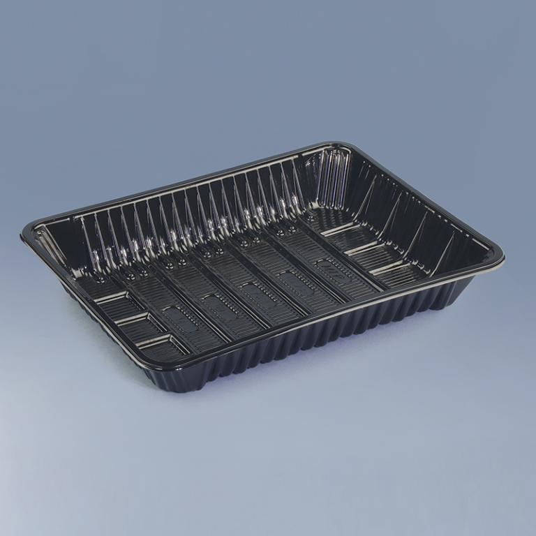 PLASTIC TRAY TC-23 (PP - BLACK) (100'S)
