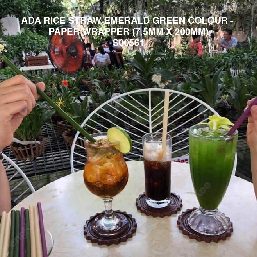 ADA RICE STRAW EMERALD GREEN COLOUR - PAPER WRAPPER