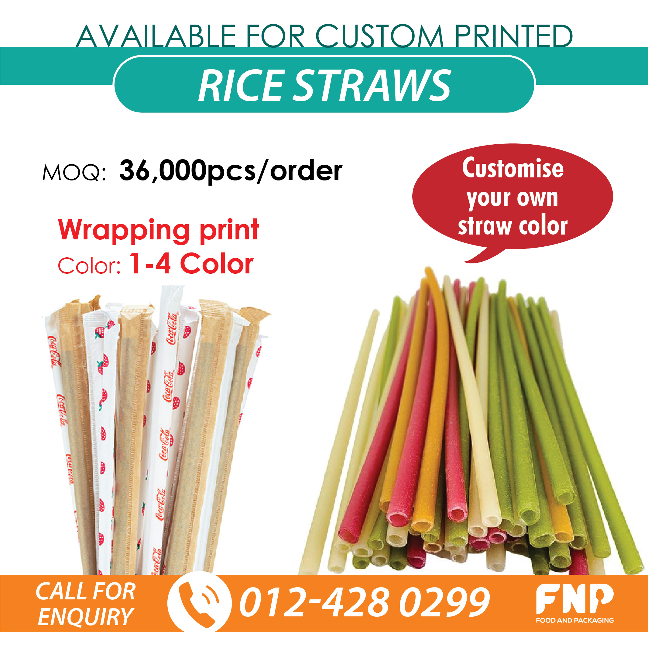 ADA RICE STRAW EMERALD GREEN COLOUR - PAPER WRAPPER