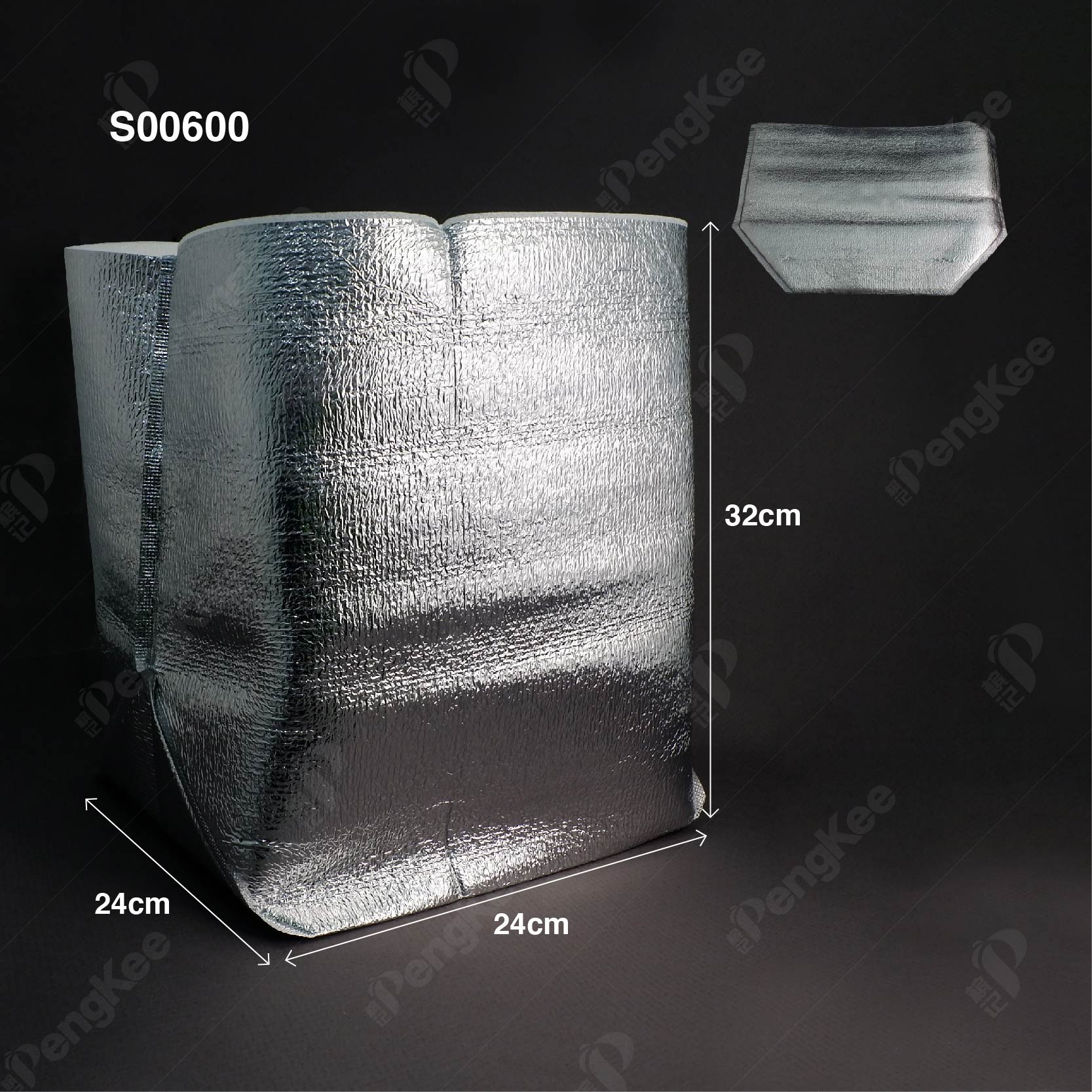 ALUMINUM FOIL PEARL COTTON INSULATION BAG (L24 * W24 * H32CM +3MM) 铝箱珍珠保温袋 (20'S)