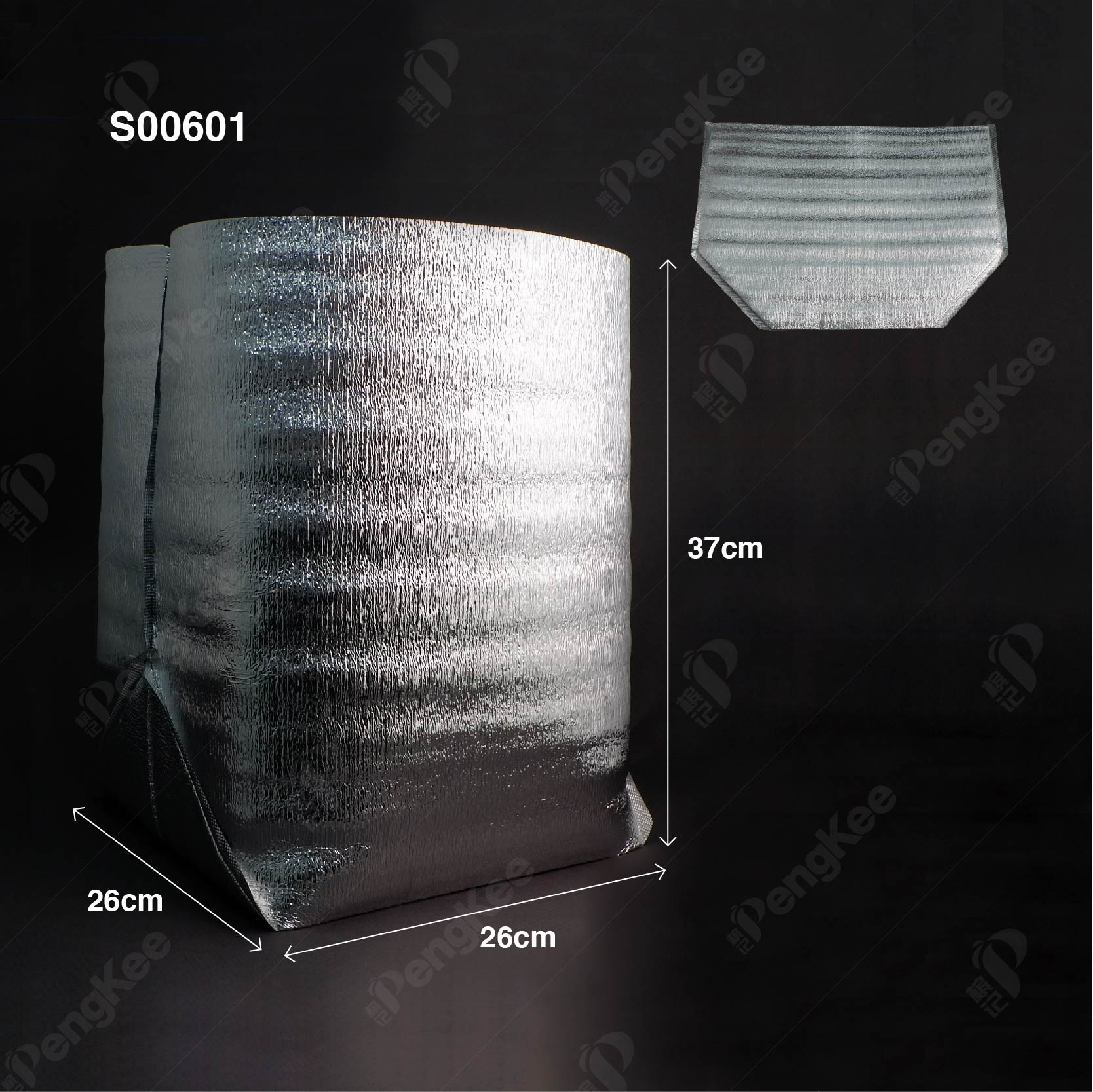 ALUMINUM FOIL PEARL COTTON INSULATION BAG (L26 * W26 * H37CM +3MM) 铝箱珍珠保温袋 (20'S)