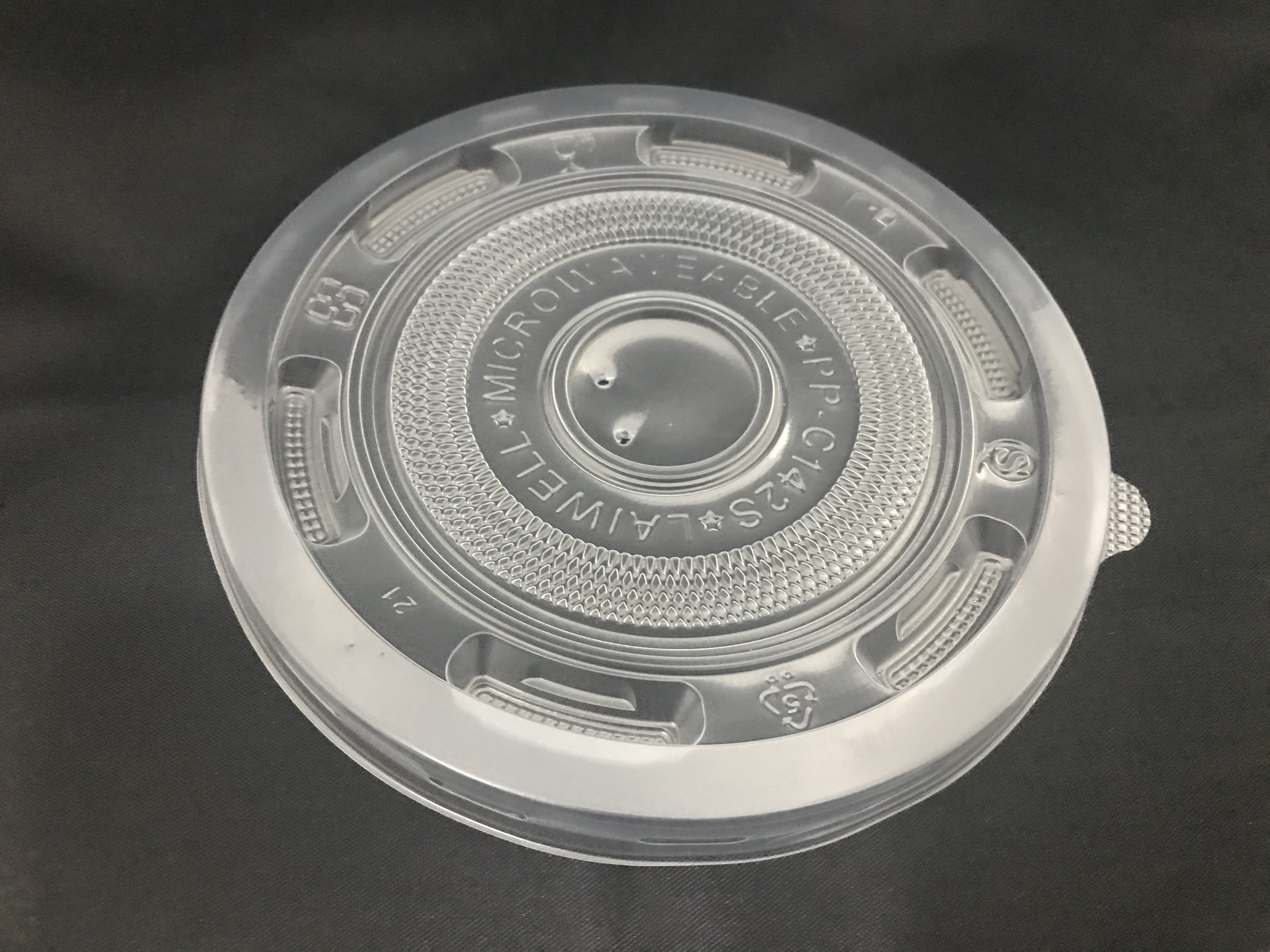 PP PLASTIC LID 142MM (FOR PAPER BOWL PaB850cc/900cc) (50'S)