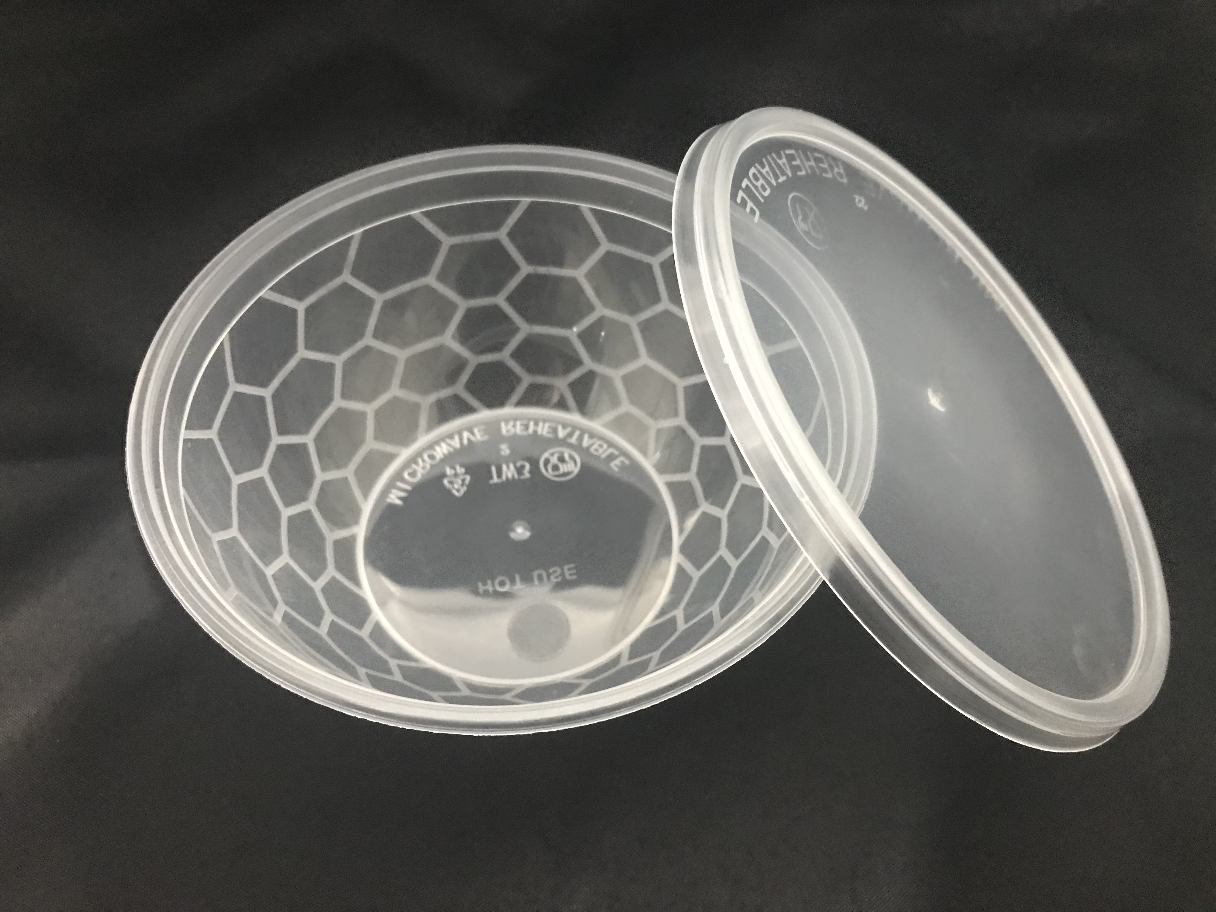 PLASTIC CONTAINER T-W3 RD (BOWL) (300ML) (50'S)