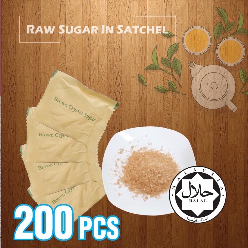 SUGAR IN SACHET (RAW) (200'S/PKT) 
