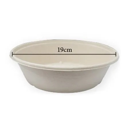 JS-B850U 850ML SUGARCANE BIO UNBLEACHED SALAD BOWL (125'S X 4PKT) ks