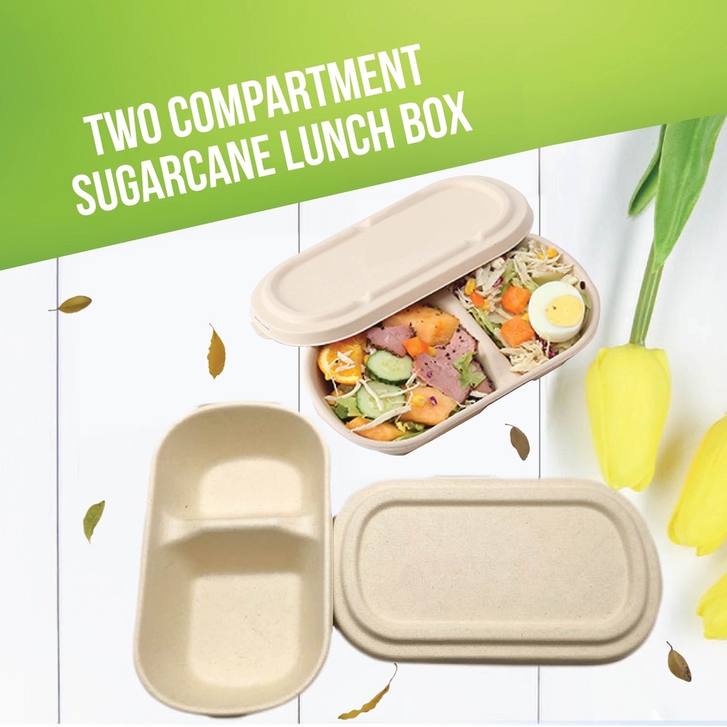 BH-02 850ML SUGARCANE UNBLEACHED SNACK BOX (50'S X 10PKT)