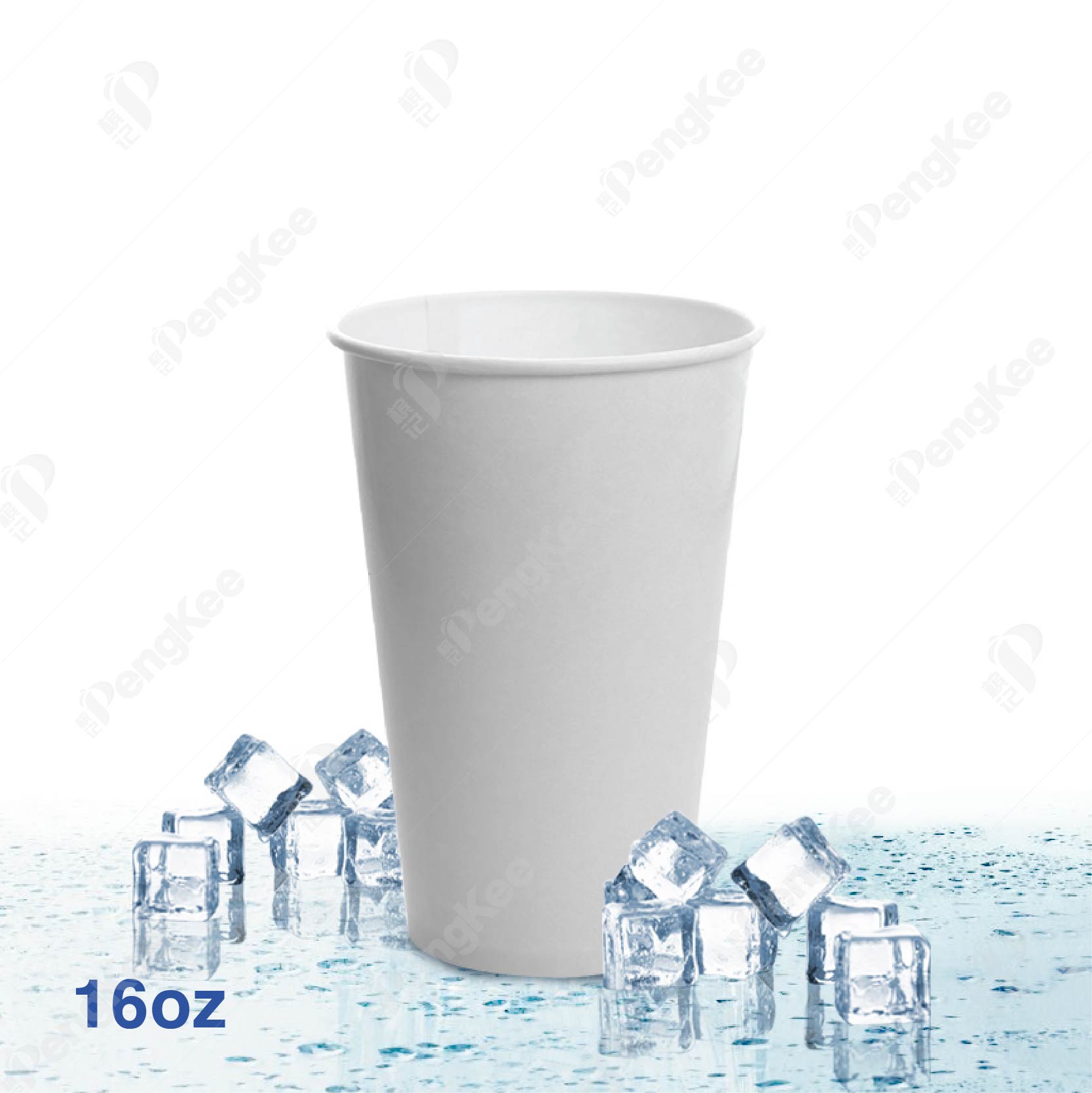 16OZ DPE COLD CUP (PLAIN WHITE) TBH