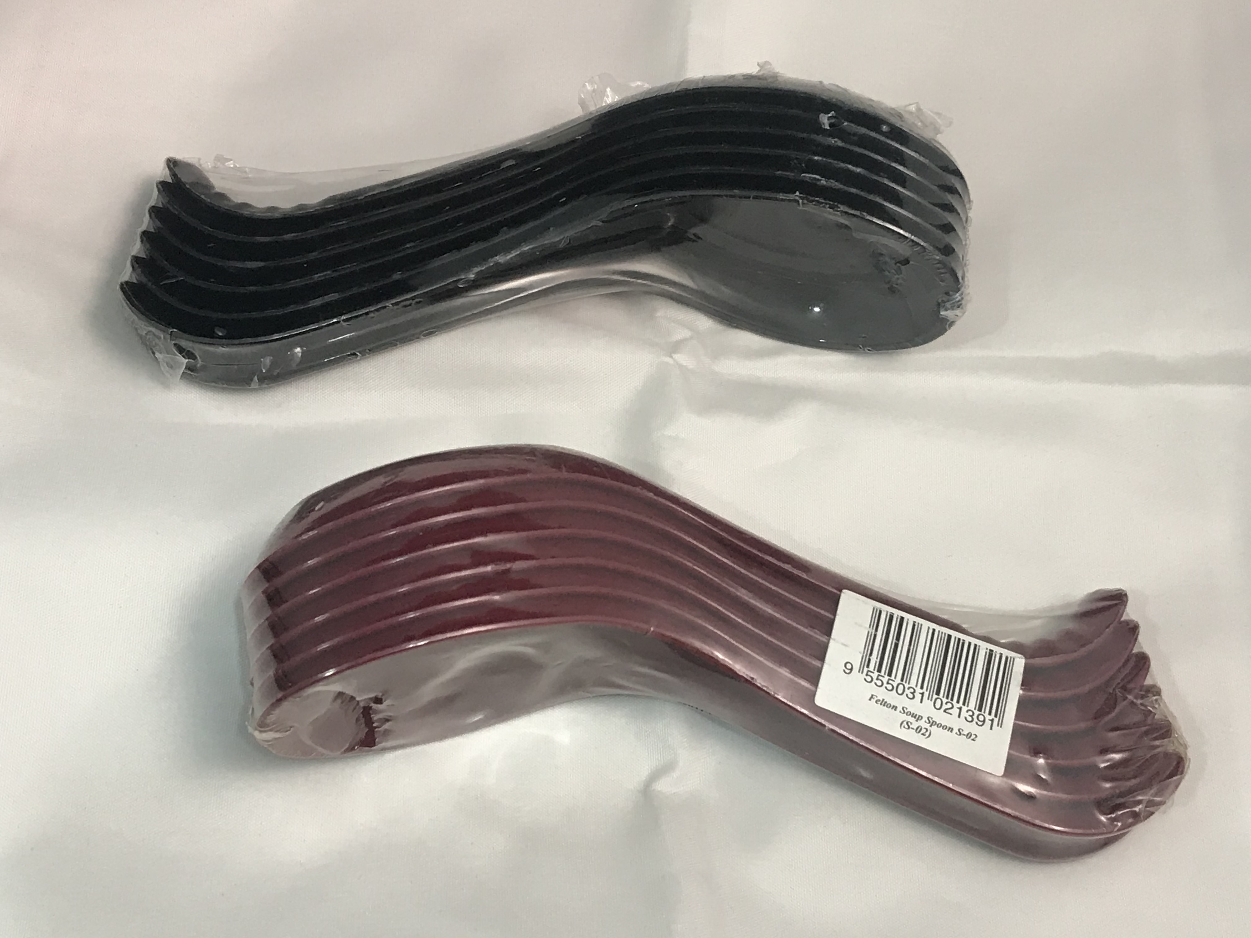 SOUP SPOON S-02 (6")(6PCS/PKT)(MAROON)