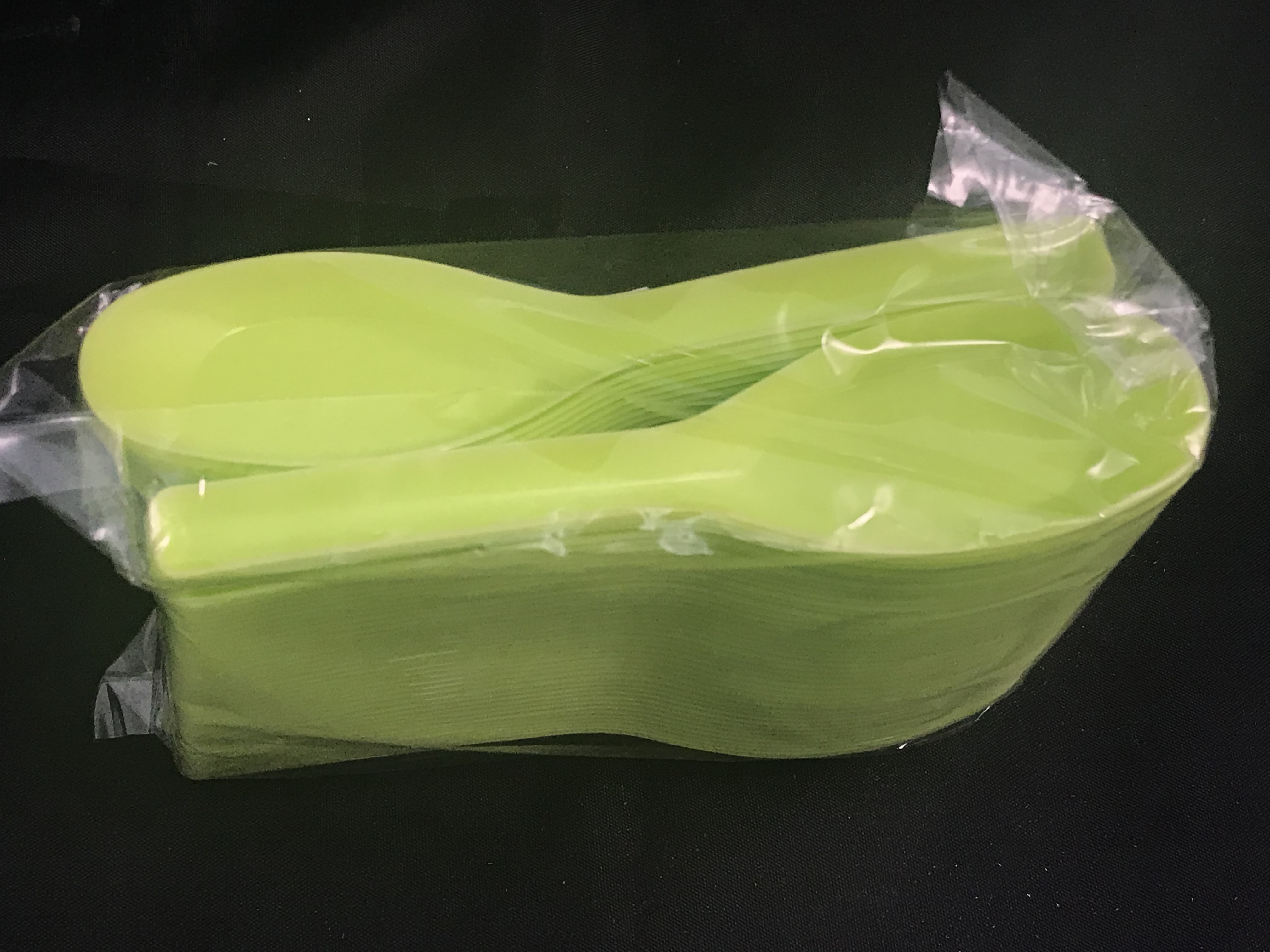 TC CHINESE SPOON (GREEN) (+-80'S) (30PKT/CTN)