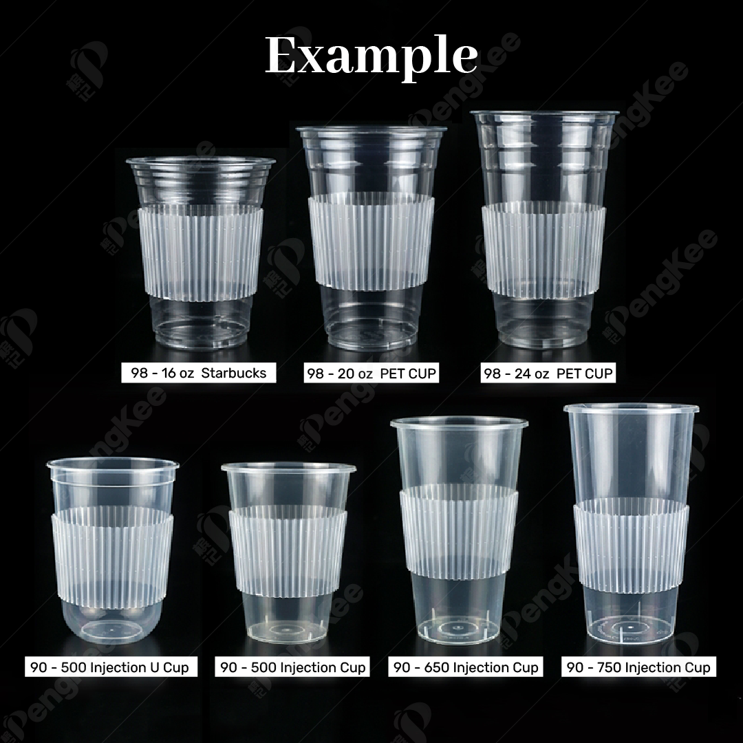 PP INJECTION CUP SLEEVE 95MM (CLEAR) 