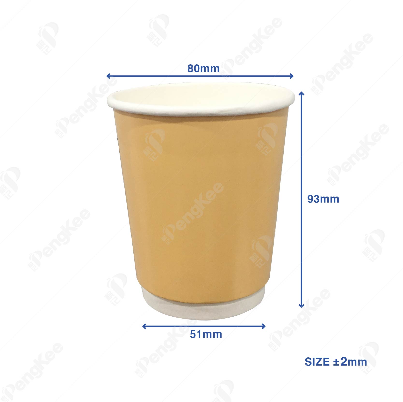 8OZ DOUBLE WALL HOT CUP (ASSTD COLOR)