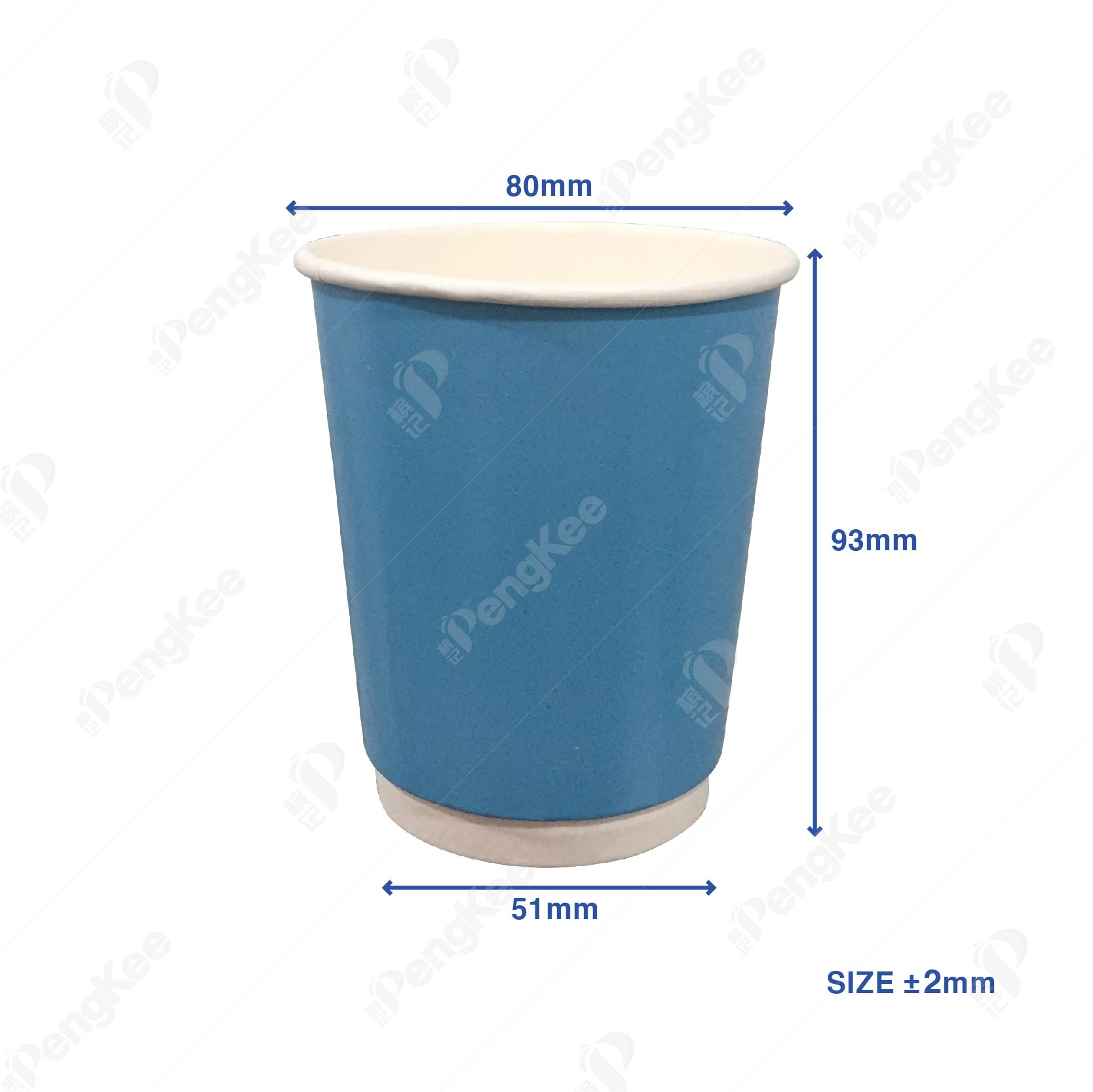 8OZ DOUBLE WALL HOT CUP (ASSTD COLOR)