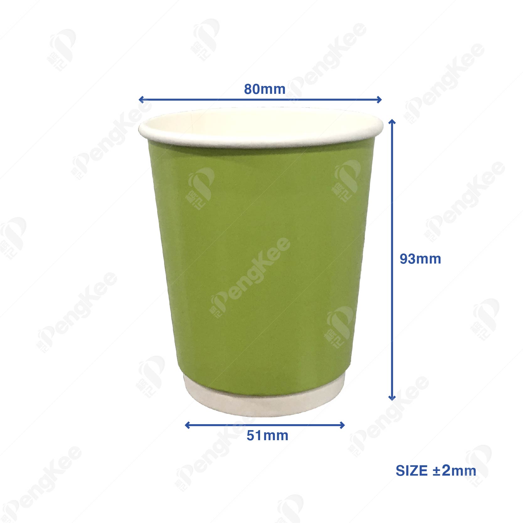 8OZ DOUBLE WALL HOT CUP (ASSTD COLOR)