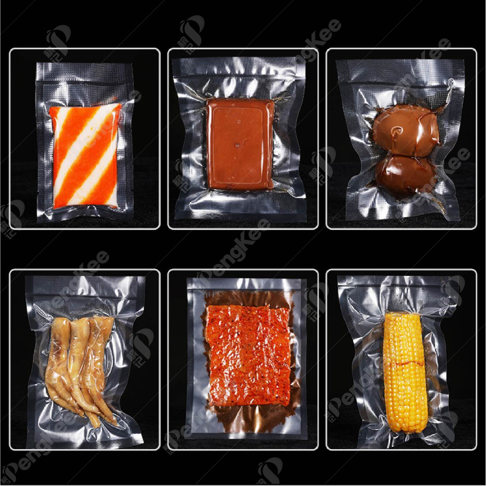 EMBOSSED VACUUM BAG PLASTIC PACKAGING BAG