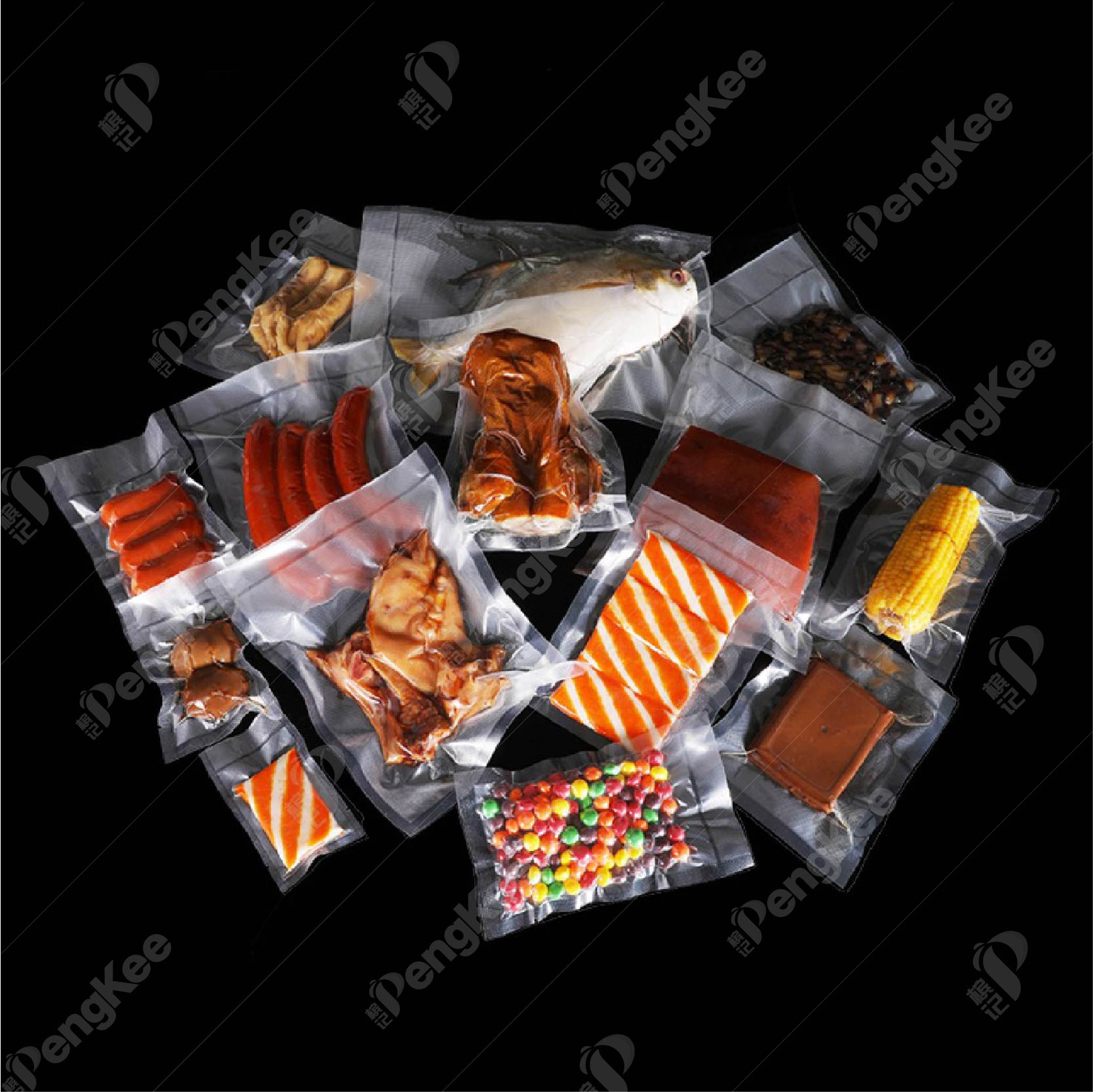 EMBOSSED VACUUM BAG PLASTIC PACKAGING BAG