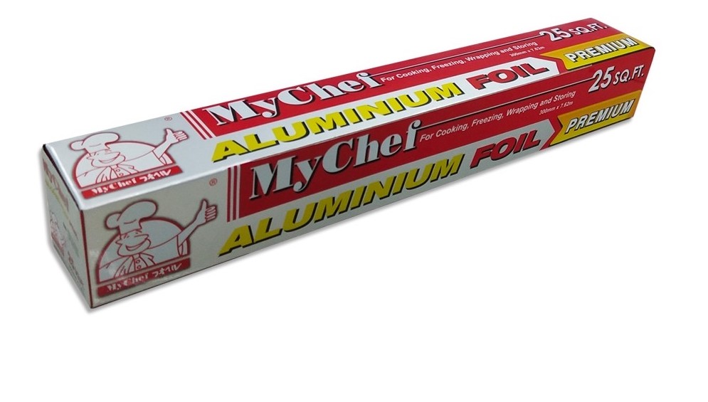 MY CHEF ALUMINIUM FOIL 25 SQ.FT. (300MMX7.62M) (24ROLL/CTN)