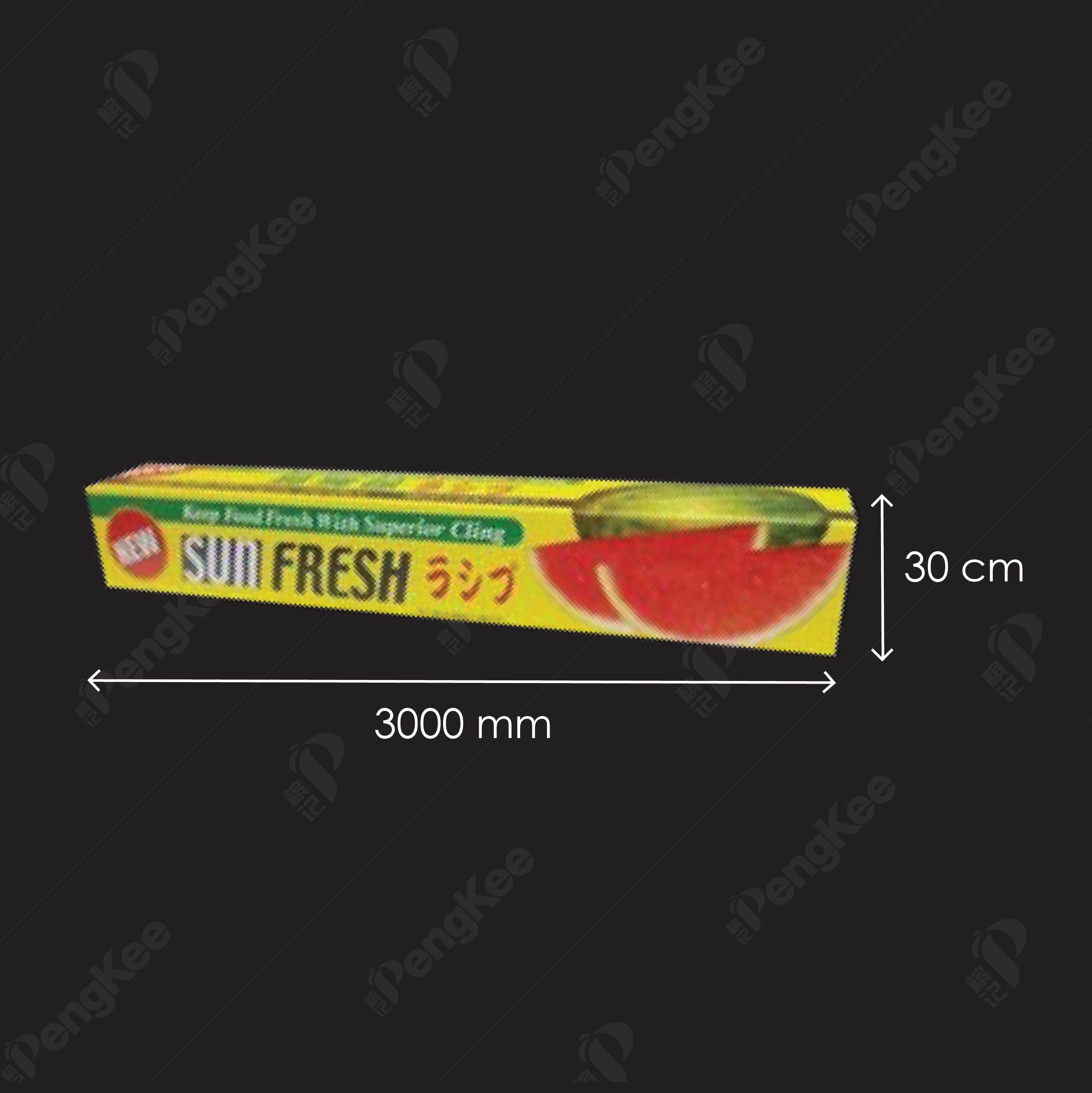 CLING FILM 30CMX30M 'SUN' FRESH (HOUSE HOLD) (50 ROLL/CTN)