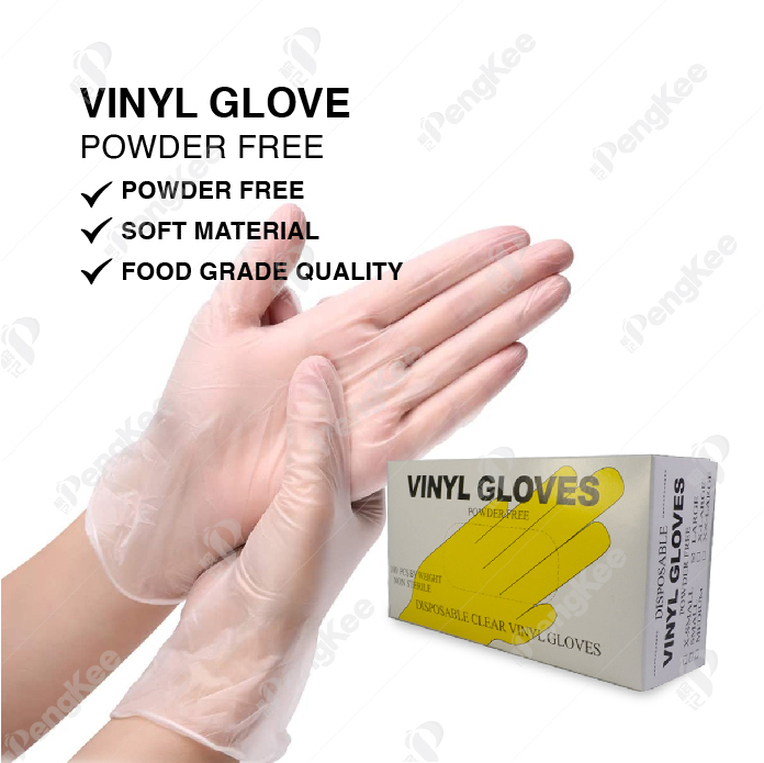 TRANSPARENT VINYL GLOVE (POWDER FREE)