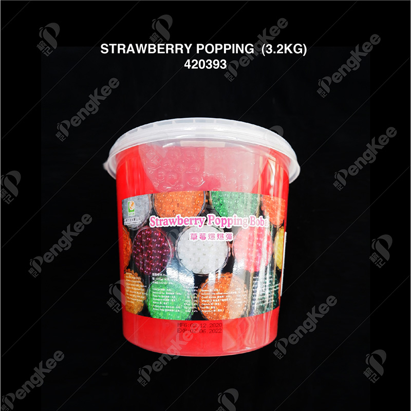 STRAWBERRY POPPING  (3.2KG/BTL)