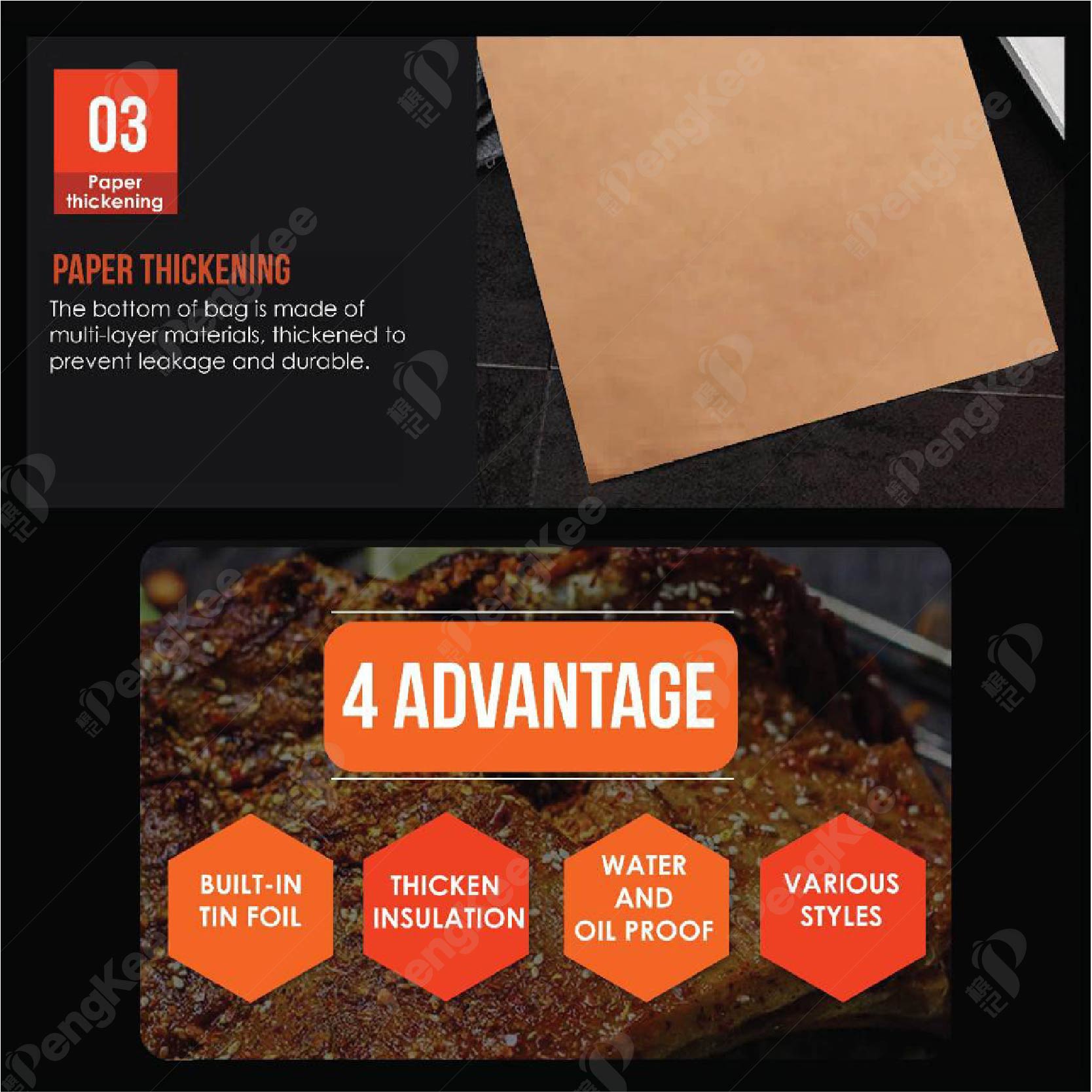 KRAFT PAPER BAG WITH ALUMINIUM FOIL (BIG)