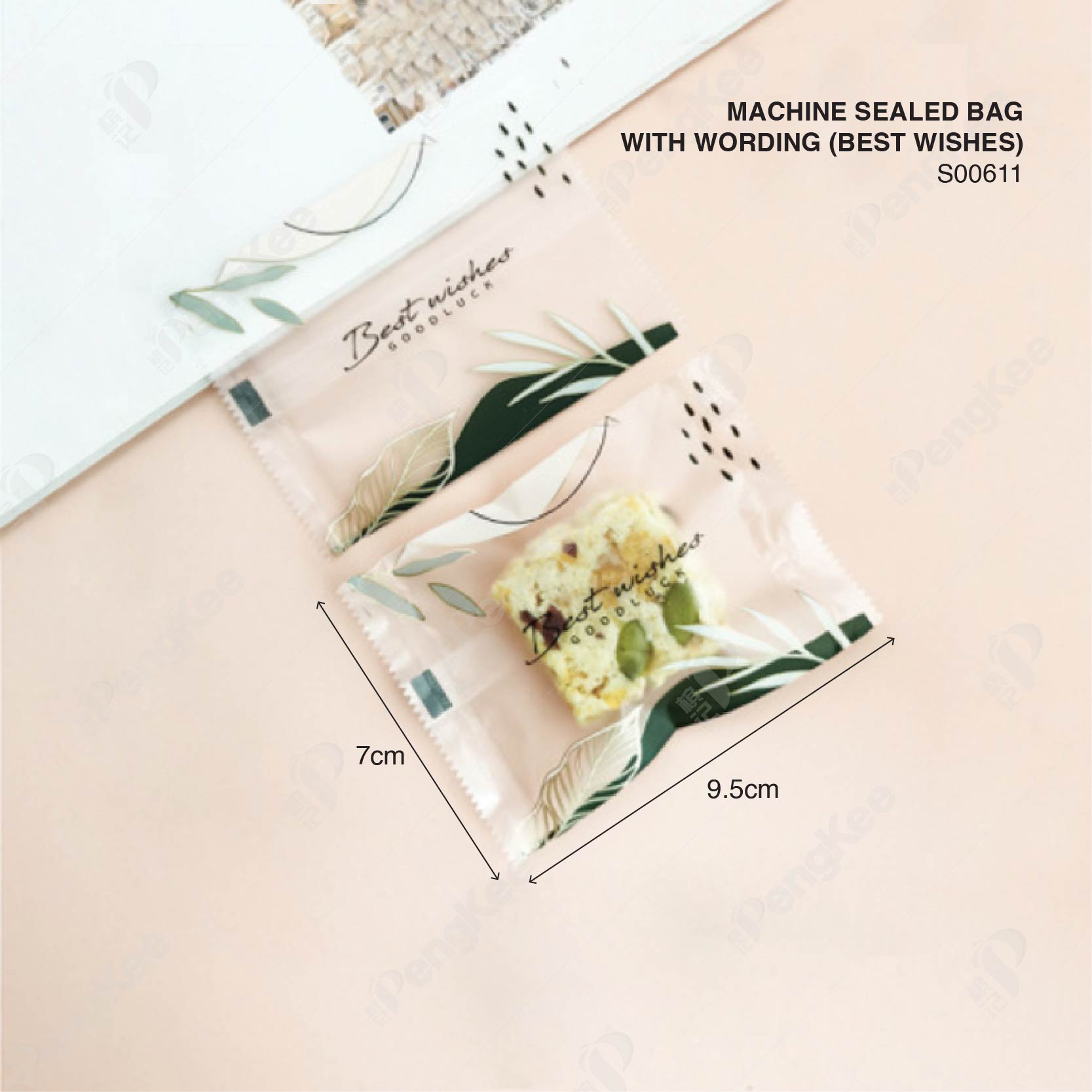 MACHINE SEALED BAG WITH WORDING (BEST WISHES)