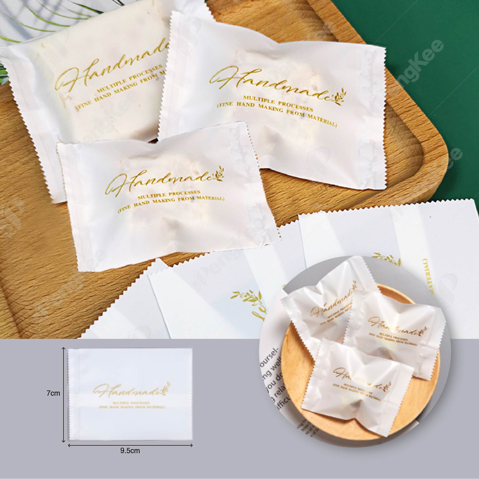 MACHINE SEALED BAG WITH WORDING (HANDMADE)