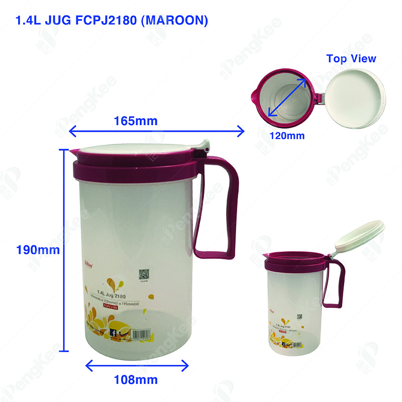 1.4L JUG FCPJ2180 (BLUE, YELLOW, MAROON)