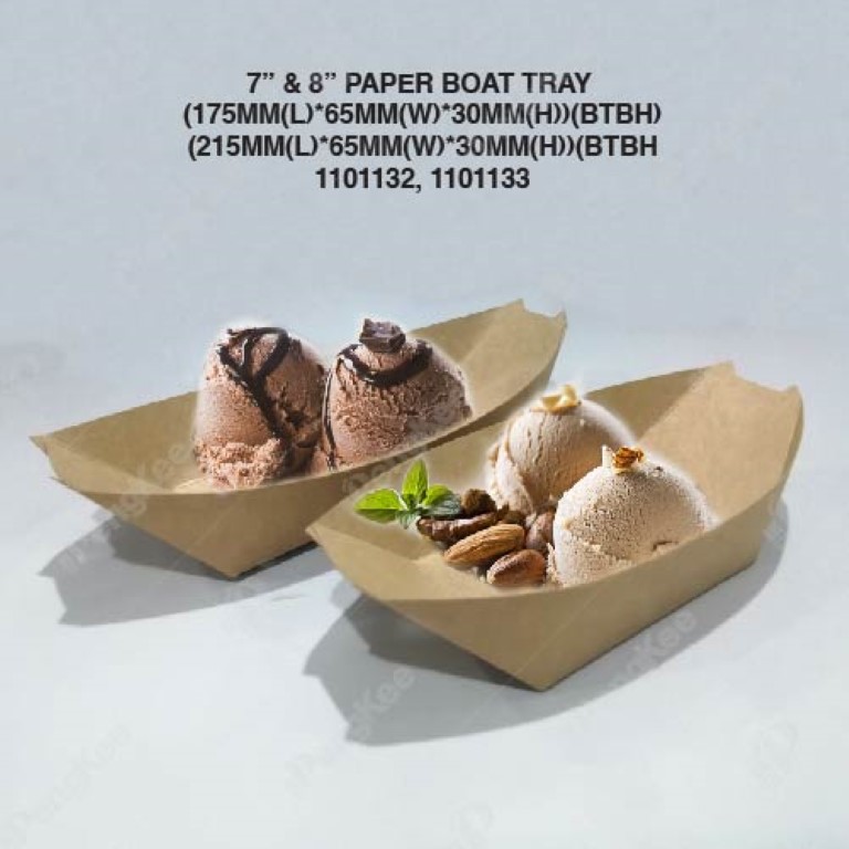 KRAFT PAPER BOAT TRAY (BOAT) 纸木舟