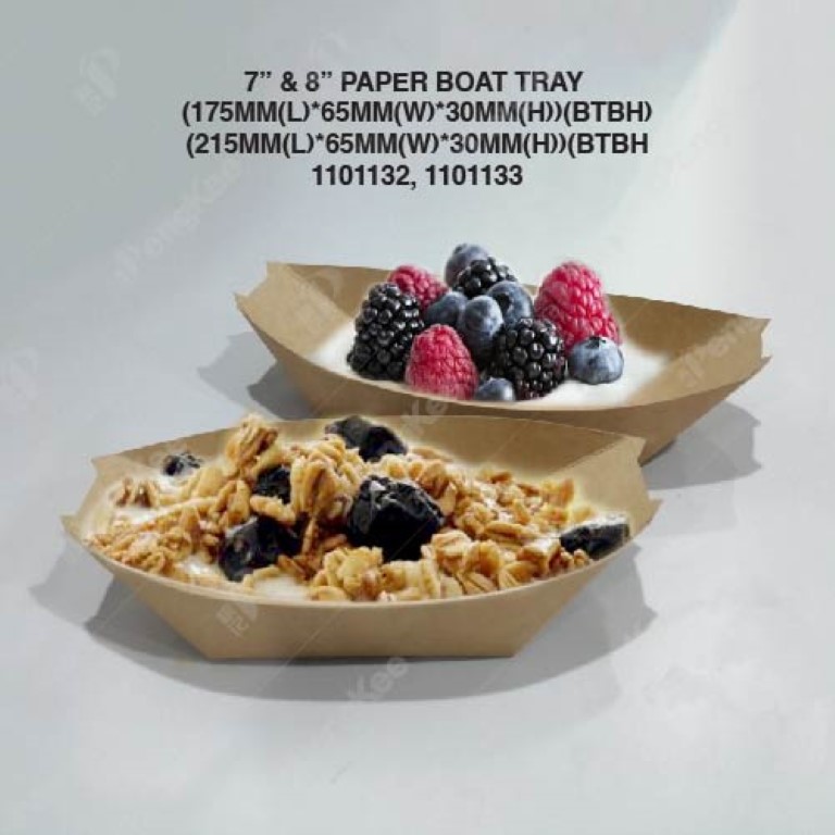KRAFT PAPER BOAT TRAY (BOAT) 纸木舟