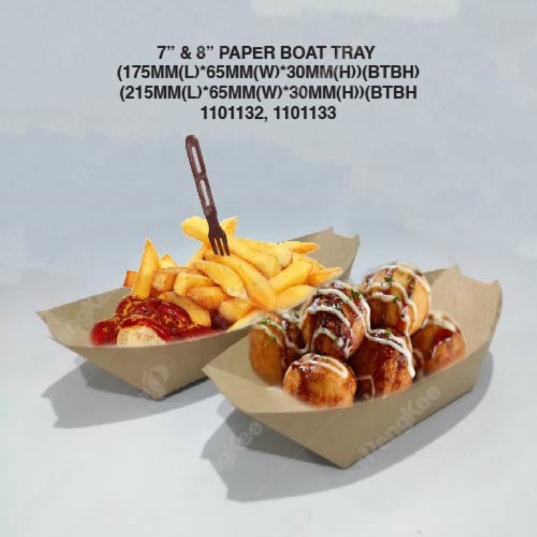 KRAFT PAPER BOAT TRAY (BOAT) 纸木舟