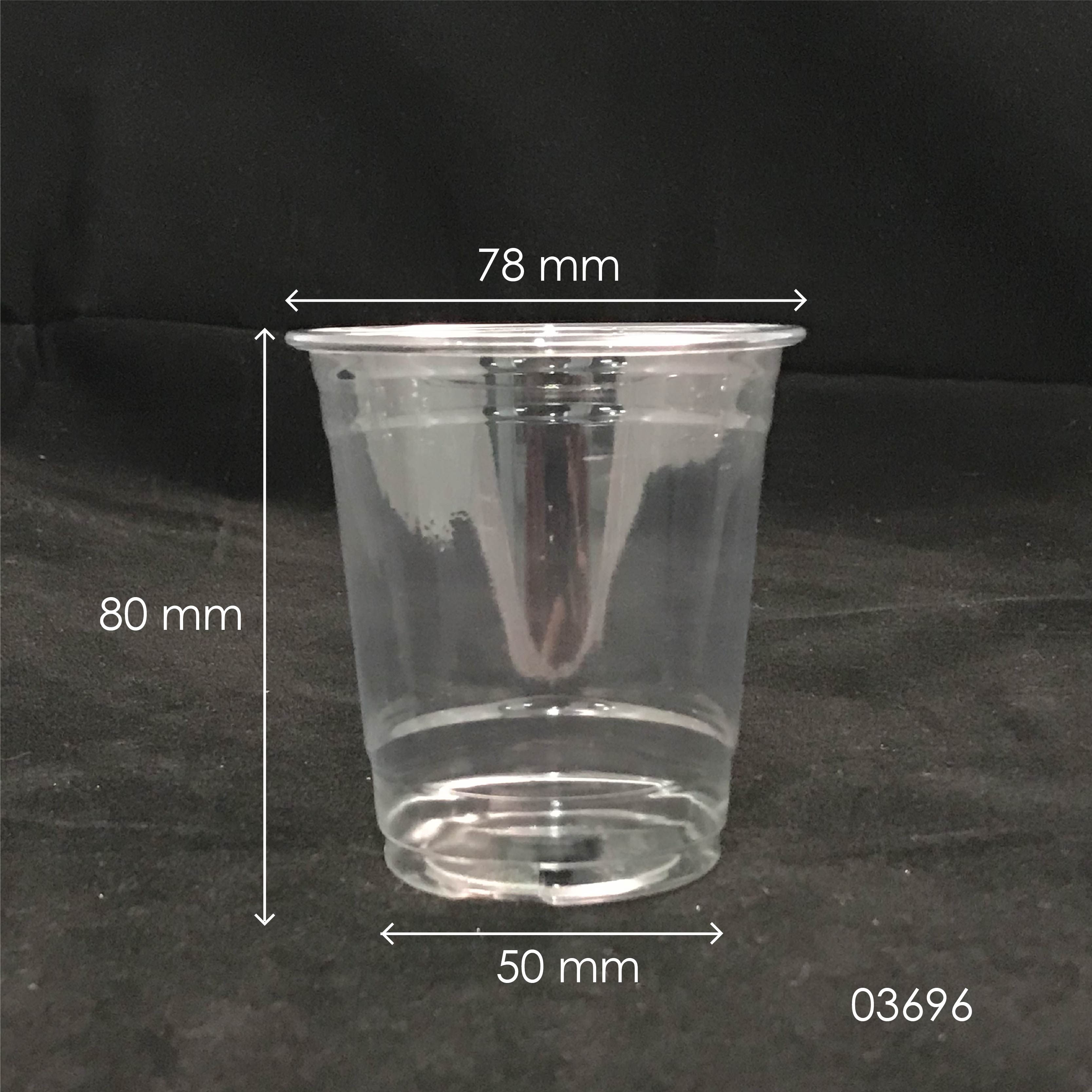 PET 8OZ (78MM) CUP (CLEAR) (FP-8) 