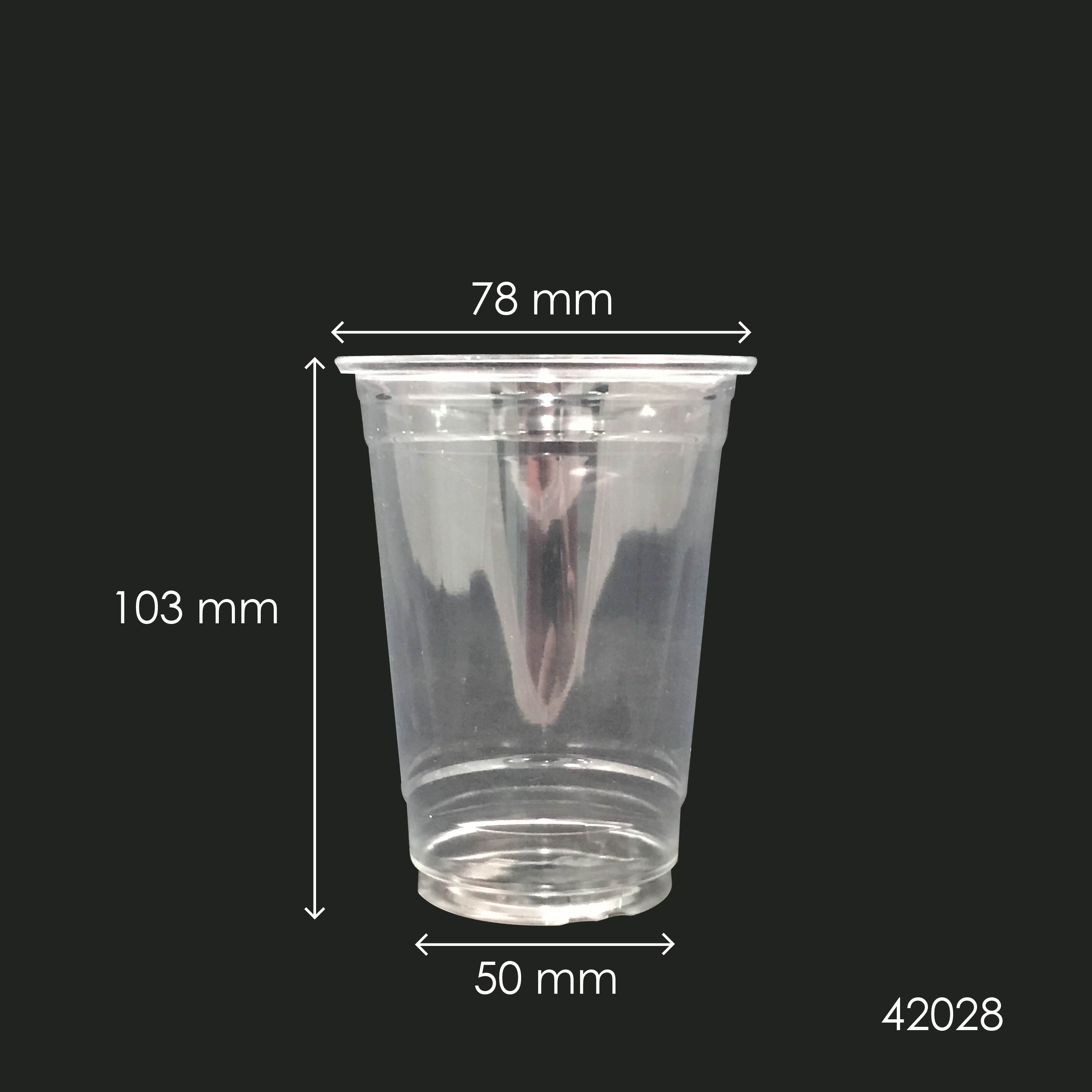 PET 10OZ (78MM) CUP (FP-10) (CLEAR) (1,000'S/CTN)