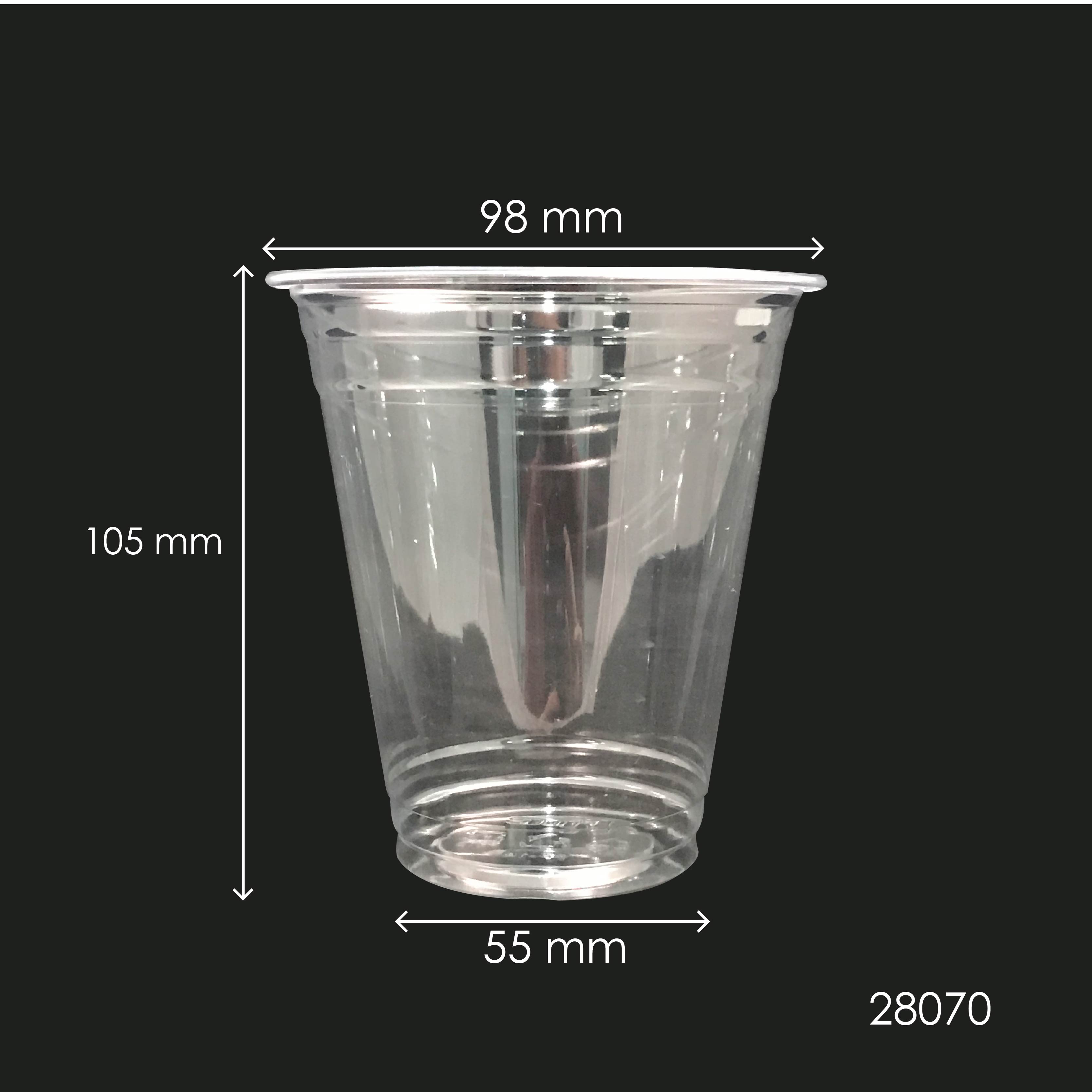 PET 14OZ (98MM) CUP (FP-14) (CLEAR) (50'S X 20PKT/CTN)
