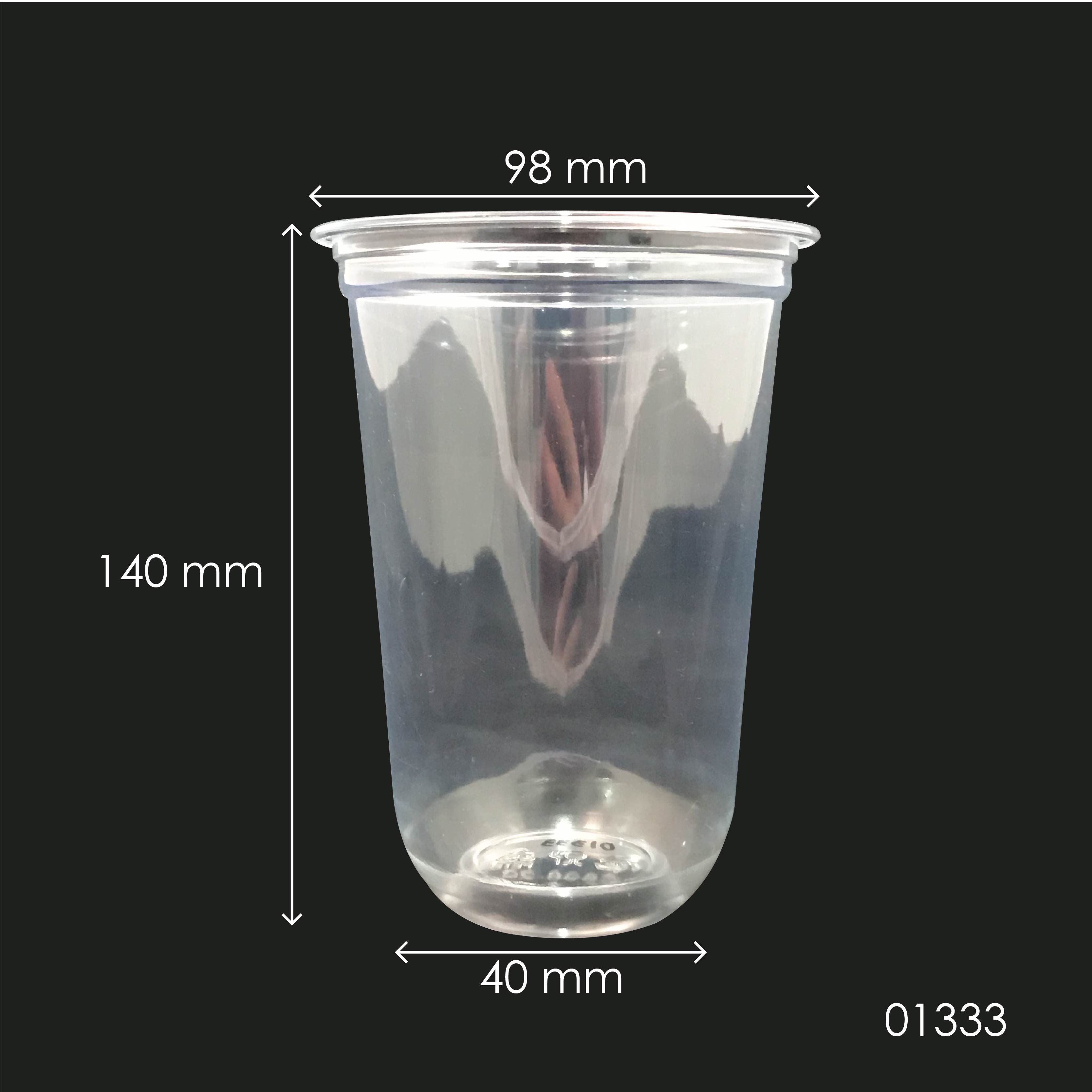 PET 20OZ (98MM) CUP (CLEAR) (FP-20) (50'S X 20PKT/CTN)