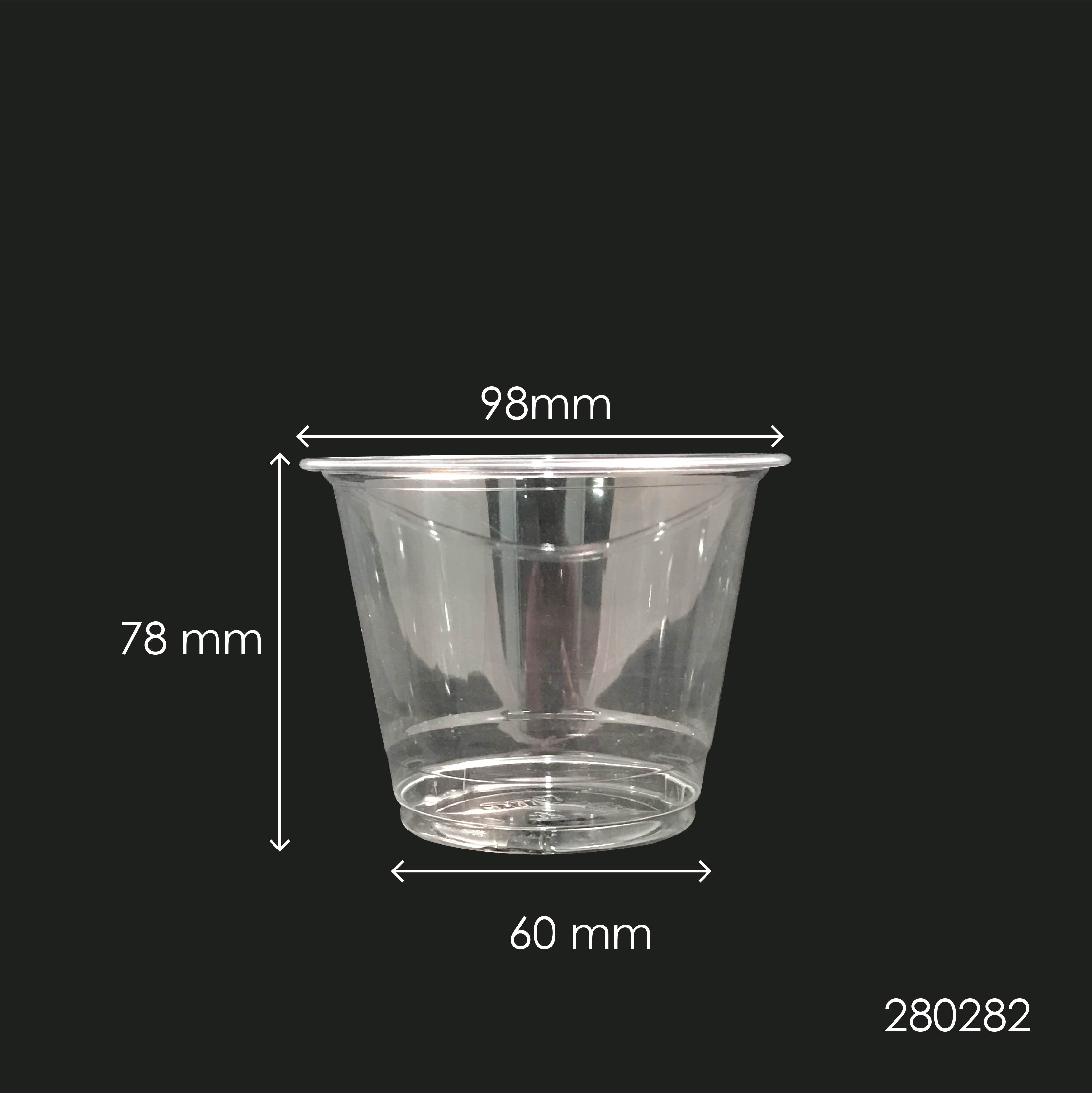 PET 12OZ (98MM) CUP (CLEAR) (IC98-12) (50'S X 20PKT/CTN)
