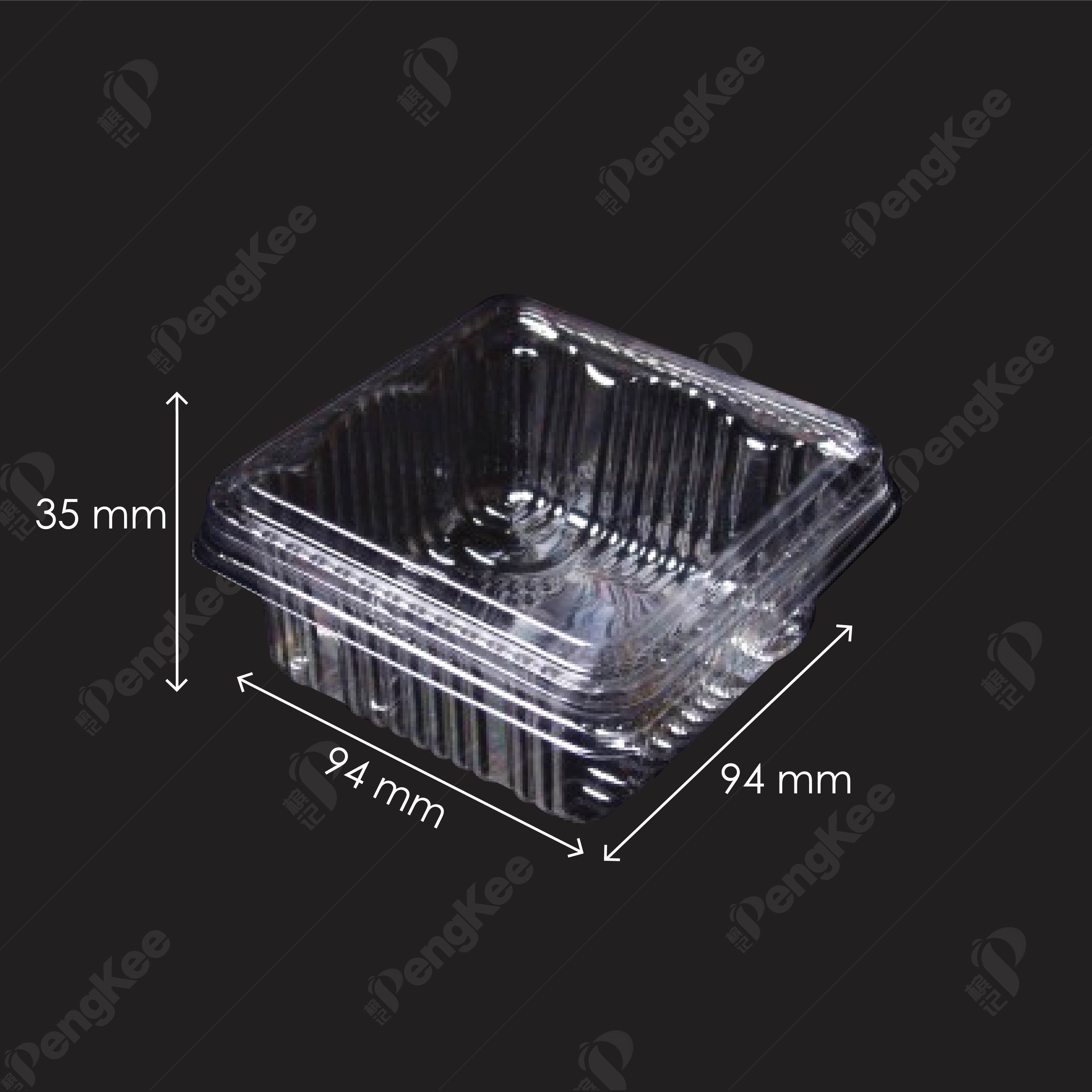 888-C24 MOON CAKE TRAY (CLEAR) (100'S/PKT) (20PKT/CTN)